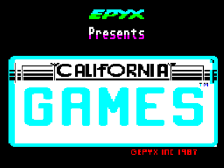 California Games title screen for ZX Spectrum